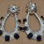 Sapphire Studded American Diamonds Earrings